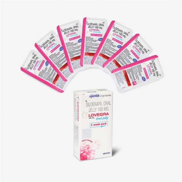女用果凍威而鋼 Lovegra Oral Jelly 100mg 一盒七包：圖片 2