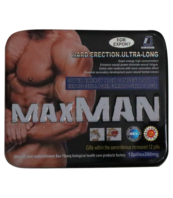 Maxman 鐵盒裝 24顆入 增粗增大 強化硬度 男性保健推薦