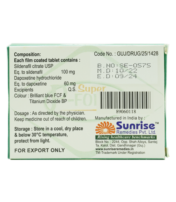 必利吉Super P Force 160mg 綠P 雙效持久藥 助勃延時 治療早洩陽痿：圖片 2